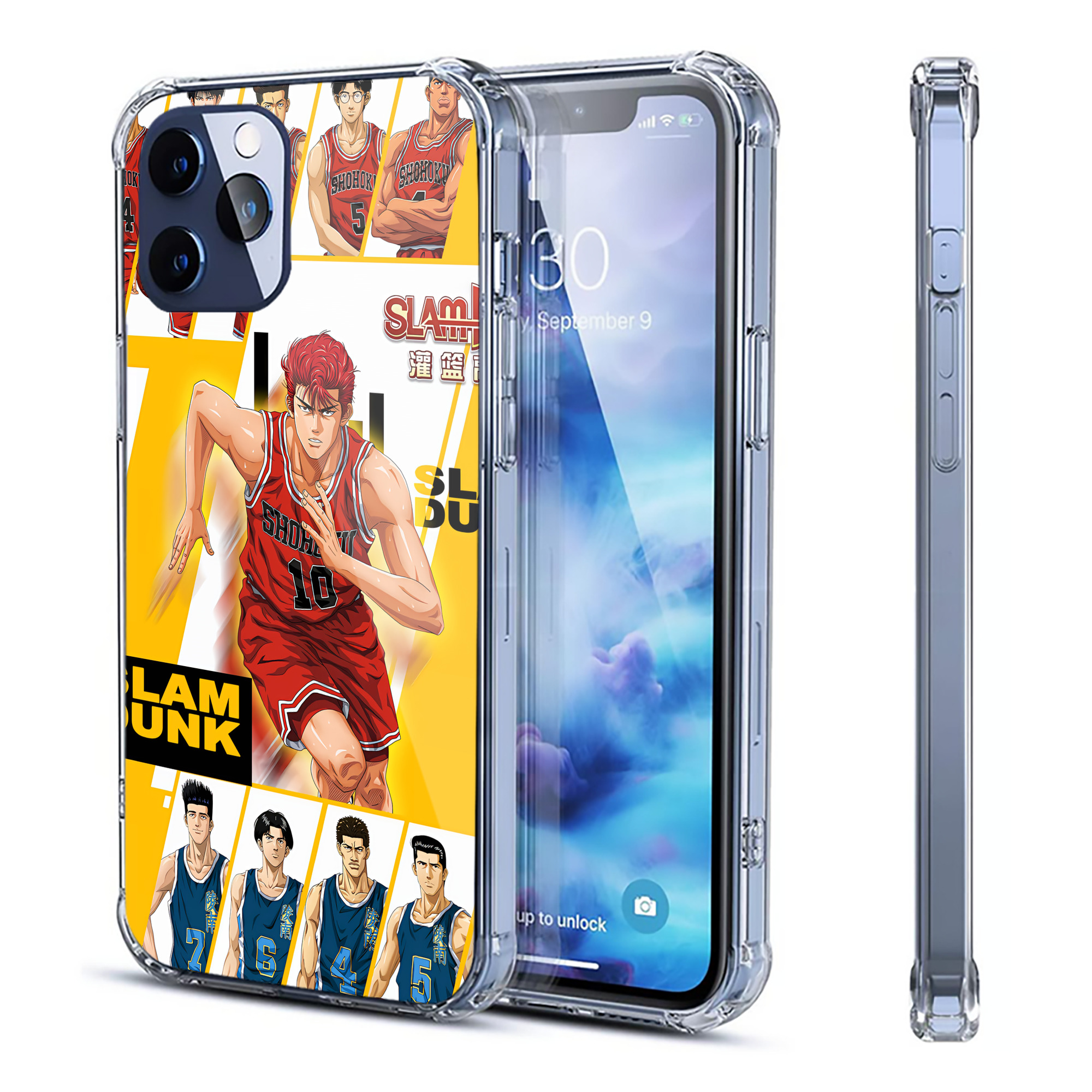 （画像用） SLAM DUNK／スラムダンク 【iPhone 12シリーズ対応】透明スマホケース（クリアソフトケース）